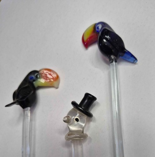 Vintage glass toucan - vintage,